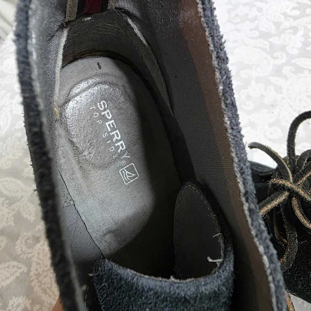 Sperry Top Sider Womens Black Wedges Size 7 - Picture 8 of 9